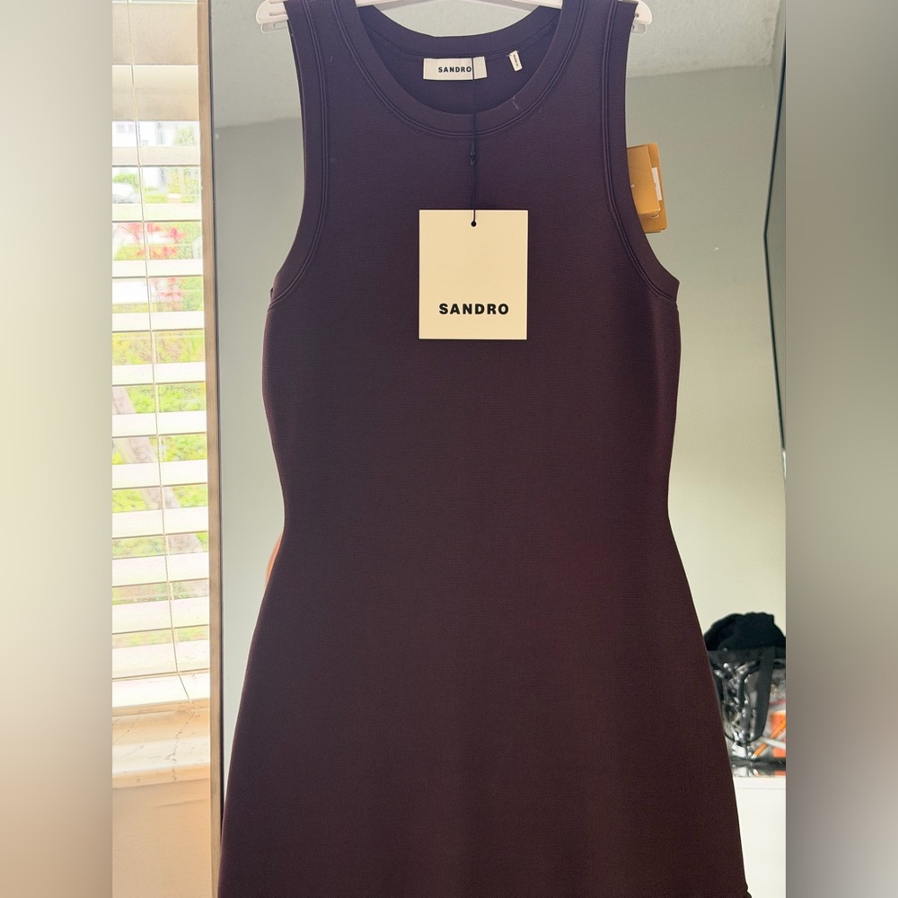 Sandro Women's Dark Sleeveless Tank Top - Picture 2 of 5